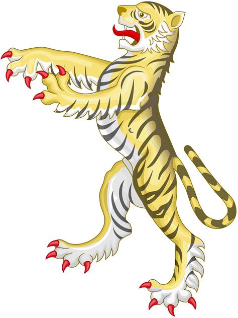 Tiger Supporter | Heraldry, Coat of arms, Animation reference