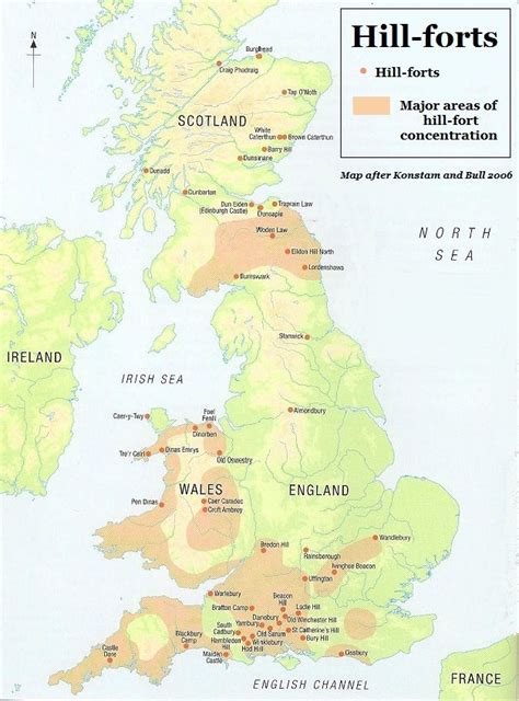 Celtic hill-forts of Britain (Adapted from Konstam and Bull 2006). Click to enlarge in new ...