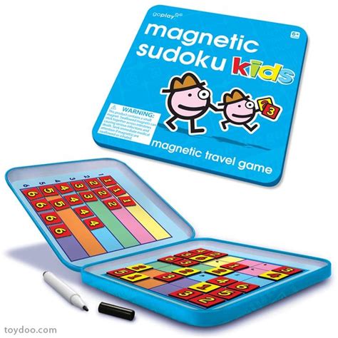 Magnetic Sudoku Kids Travel Game - Toysmith - Pack of 6 ea - Toydoo.com - This magnetic Sudoku ...