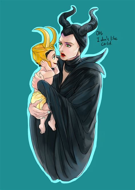 Maleficent and child Loki by fonin on DeviantArt