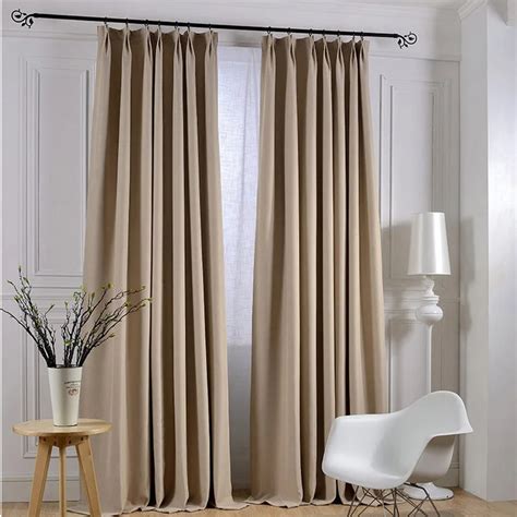 Modern linen solid curtains for living room blackout hotel curtains for bedroom colors window ...