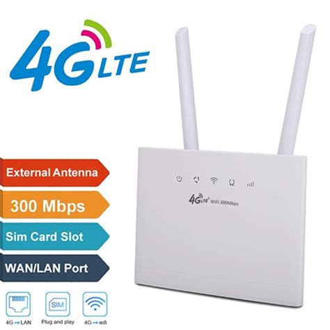 4G LTE 300Mbps WiFi Router With Sim Card Slot - ido.lk