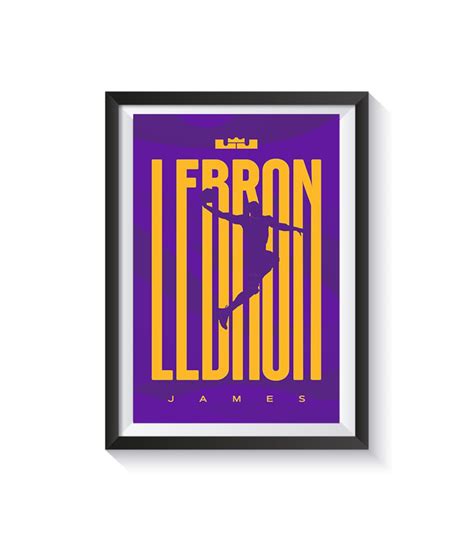 Lebron James Lakers Poster Digital Download LA Lakers Wall Art Basketball Gift Idea Office and ...