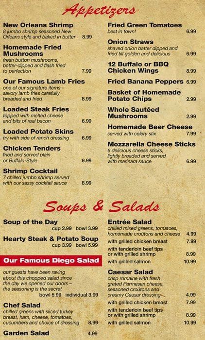 Columbia Steak House Menu, Menu for Columbia Steak House, Chippen Dale Square, Lexington ...