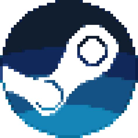 [Pixel Art] Steam Logo by LittUp on DeviantArt