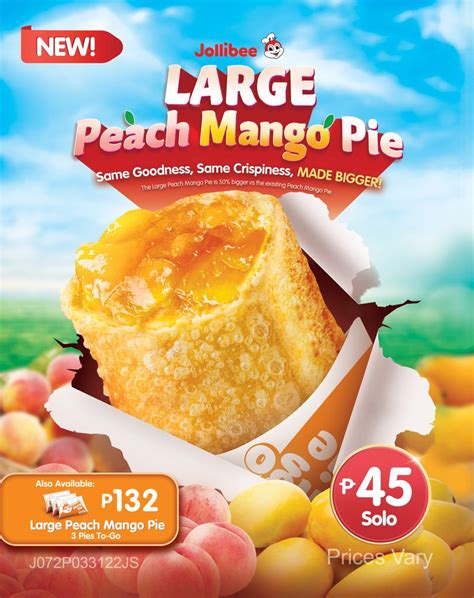 Size matters! We compare Jollibee's new Large Peach Mango Pie to everyday objects