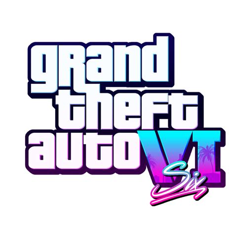 Grand Theft Auto VI Action Adventure Game Logo Free HD PNG | PNG All