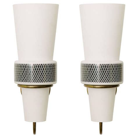 Pair of Mid-Century Sconces at 1stDibs