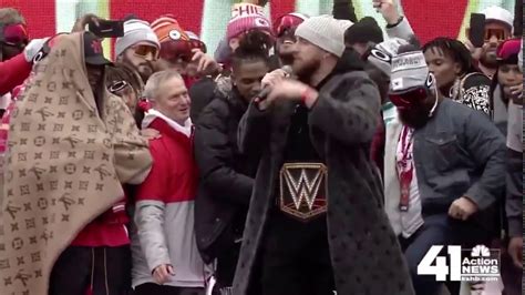 Travis Kelce Full Super Bowl Parade Speech - YouTube