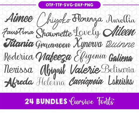 Buy Cursive Fonts For Cricut Fonts Svg Bundle Silhouette Cursive Font Cursive Font Svg Beauty ...
