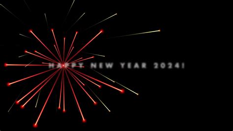 Happy New Year 2024 Fireworks Animation Stock Motion Graphics SBV ...