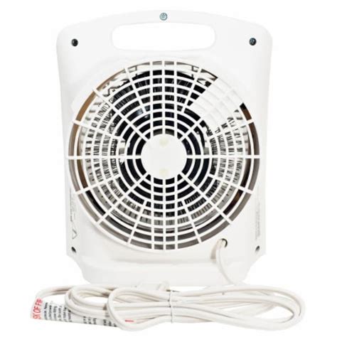 Comfort Zone Compact Portable Electric Space Heater Fan Combination ...