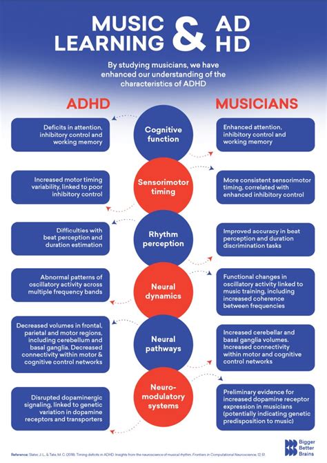 Bigger Better Brains on LinkedIn: ADHD & Musicians Infographic - Bigger Better Brains