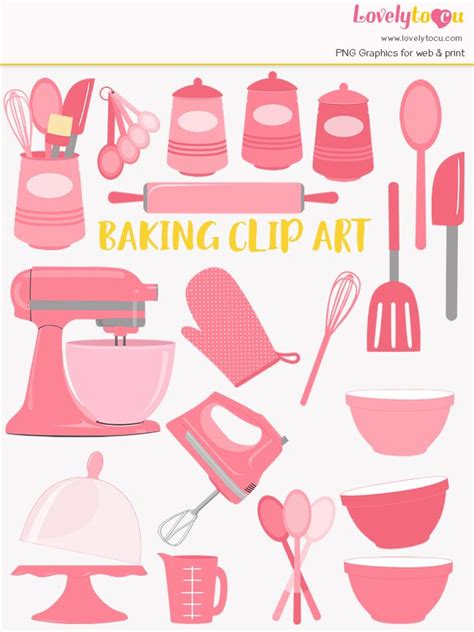 Baking tools clipart set (558312)