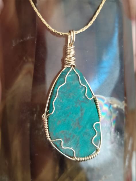 Rare Gold Eilat Stone Pendant Necklace Israel National | Etsy in 2021 | Gemstone necklace ...