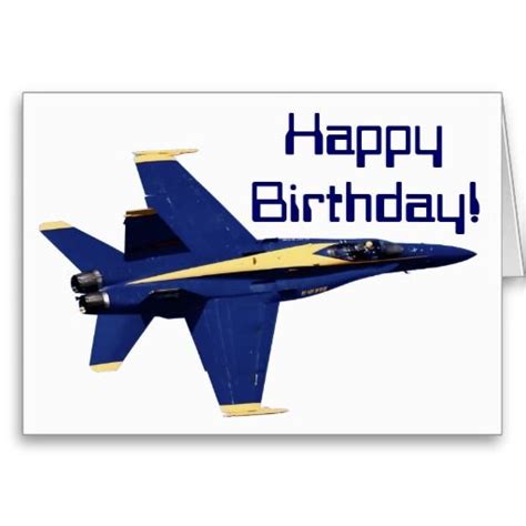 Navy Birthday Cards & Templates | Zazzle | Birthday cards, Pilots ...