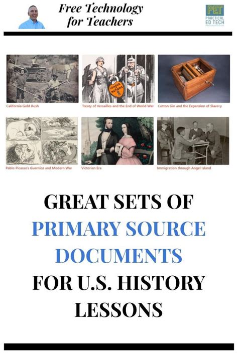 Great Sets of Primary Source Documents for U.S. History Lessons | Teaching history, History ...