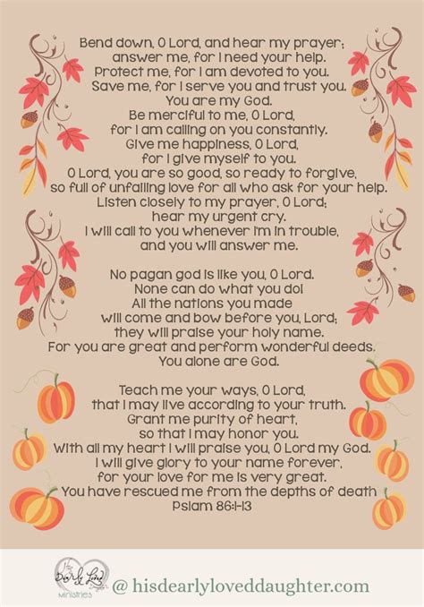 20 Psalms of Thanksgiving and Praise - His Dearly Loved Daughter Ministries | Psalm of ...