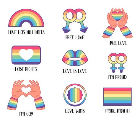 Download Cute LGBT Pride Symbols Vector Artwork Wallpaper | Wallpapers.com