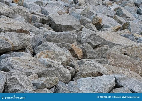 Granite Stones and Rocks on the Shore. Geology Stock Image - Image of backyard, abstract: 252202419