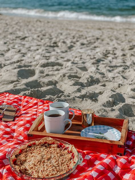 Beach Picnic | Beach picnic, Strawberry, Cobbler