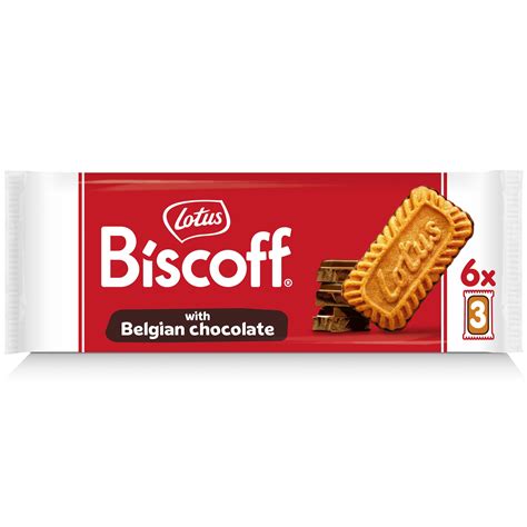 Lotus Biscoff with Belgian Chocolate 132g | Chocolate Biscuits ...