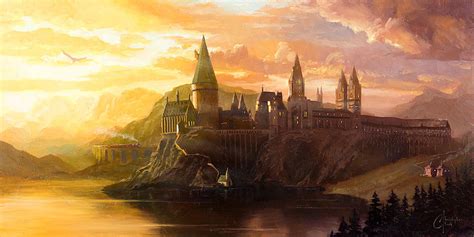 Harry Potter Welcome To Hogwarts Painting by Christopher Clark