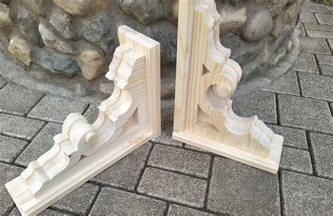 Wooden Corbels 2PCS 12 - Etsy