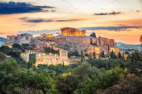Parthenon, Acropolis of Athens, Greece at sunrise | High-Quality Architecture Stock Photos ...