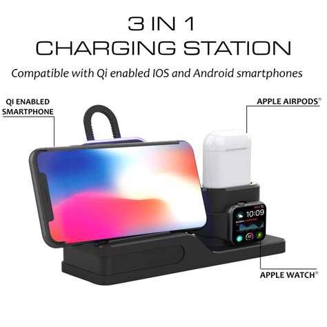 3-in-1 Multi-Device Wireless Charging Station - Xtreme Cables