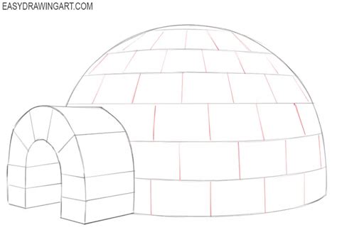 How to Draw an Igloo - Easy Drawing Art