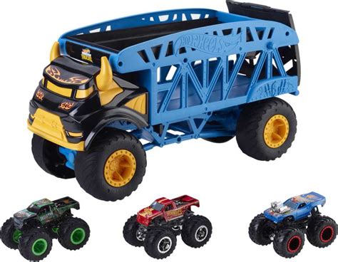 Hot Wheels Monster Trucks Monster Mover+3 Trucks Vehicle - R Exclusive ...