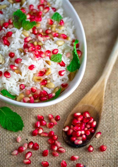 Recipe: Basmati Rice With Pomegranate Seeds : NPR