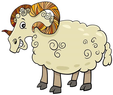 funny ram farm animal cartoon character 1945164 Vector Art at Vecteezy