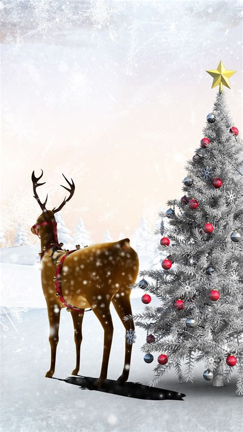 Christmas Deer Wallpapers - Wallpaper Cave