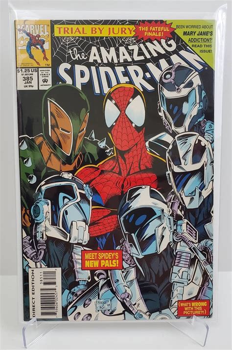 Amazing Spider-man Vol 1 385 Comic Book 1990s 90s Spiderman Vintage Marvel Comics MCU Vs the ...