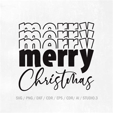 Merry merry merry christmas svg christmas svg merry christmas saying ...