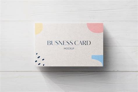 Premium PSD | Business card paper texture mockup template editable psd