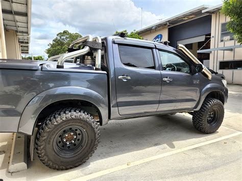 Toyota Hilux N70 (Short) DUAL 4" Stainless Steel Snorkel Kit