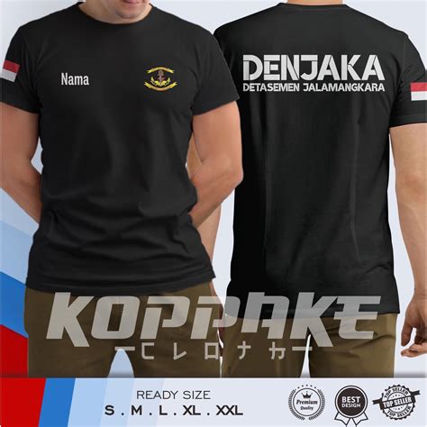 Jual Kaos DENJAKA Detasemen Jalamangkara Gratis Nama Baju Pemerintahan ...