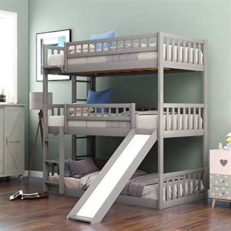 Triple Bunk Bed with Slide is the Bed of Your Child’s Dreams! - Yinz Buy