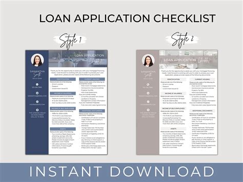 Mortgage Loan Application Checklist Mortgage Broker, Loan Officer, Real ...