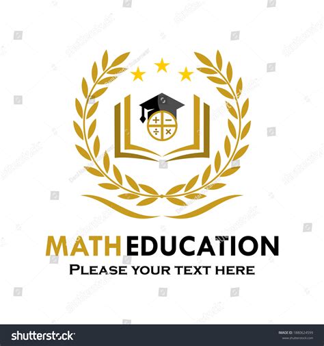 Math Education Logo Template Illustration Stock Vector (Royalty Free) 1880624599