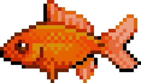 "Pixel Goldfish" by birrmagnur | Redbubble