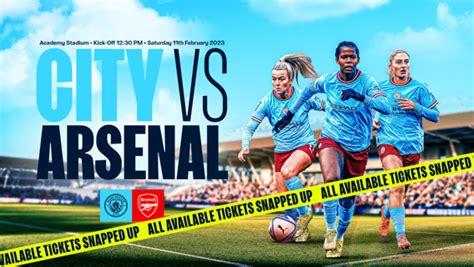 City v Arsenal: All available tickets snapped up