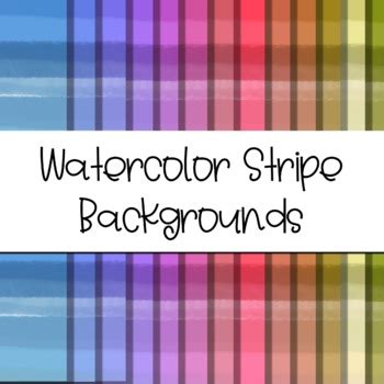 Watercolor Stripe Background Pack [Commercial License Included!]