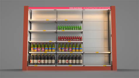 Market Shelves (free 3D model) :: Behance