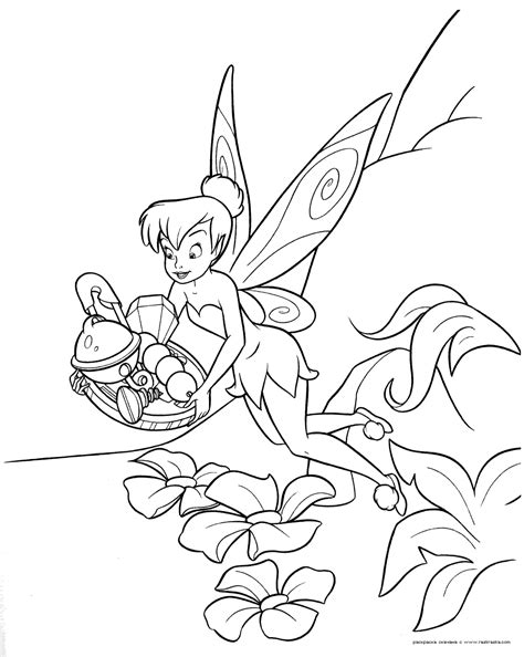 Tinker Bell Free Coloring Pages