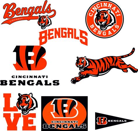 Cincinnati Bengals Layered SVG Logo Silhouette Studio Transfer Iron on ...