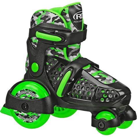 Roller Derby EZ Roll Quad Boy Roller Skates, M, 12-2 - Walmart.com ...